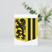 ドレスデンコートアームズ公式ドイツのザクセンのシンボル ポストカード (スタンド正面)