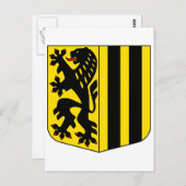 ドレスデンコートアームズ公式ドイツのザクセンのシンボル ポストカード (正面/裏面)