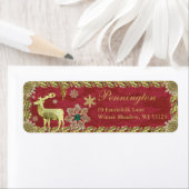 ドレスデンディアー差出人住所ラベル ラベル (インサイチュ)