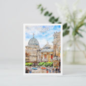 ドレスデンドイツ旅行場水の色 ポストカード (スタンド正面)