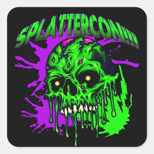 ドレスデンファンSplatterCon スクエアシール (正面)
