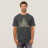 ドレスデンユニークドイツ手描きアートギフトマン Tシャツ (正面フル)