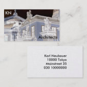 ドレスデン写真アーキテクチャ名刺 名刺 (正面/裏面)