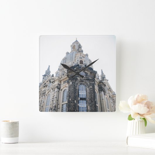 ドレスデン大聖堂ウォールクロック スクエア壁時計 (ホーム)