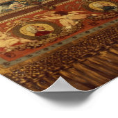 ドレスデン・オペラのカーテンのデザイン ポスター (角)