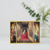 ドレスデン・トリプチチ(by Jan van Eyck, 1437) ポストカード (スタンド正面)