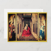 ドレスデン・トリプチチ(by Jan van Eyck, 1437) ポストカード (正面/裏面)