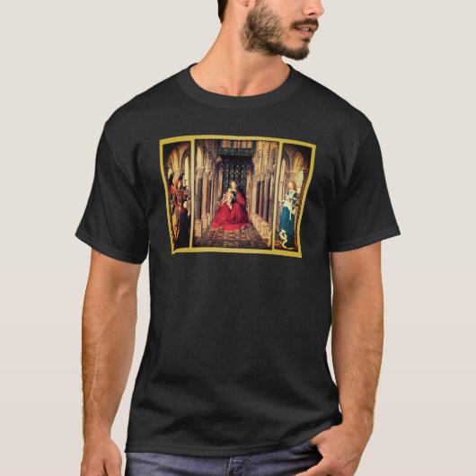 ドレスデン・トリプチチ(by Jan van Eyck, 1437) Tシャツ (正面)