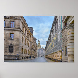 ドレスデン，ドイツのレディードーム教会 ポスター