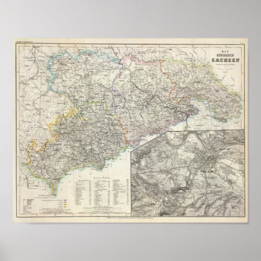 ドレスデン・ドイツ，ザクセン ポスター (正面)