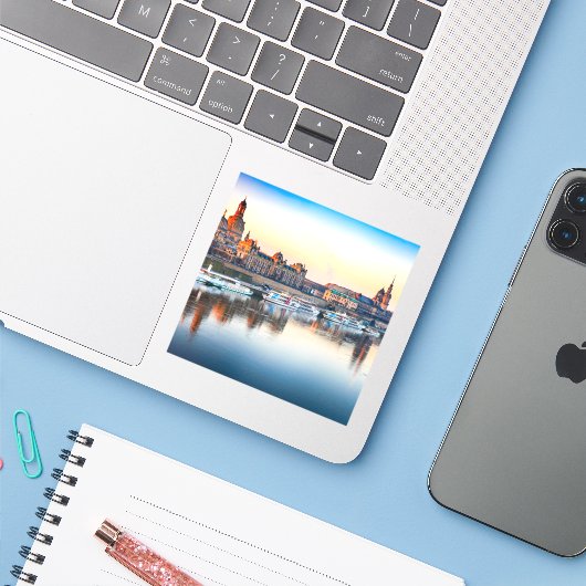 ドレスデン・ドイツ シール (ノートパソコンとiPhone)