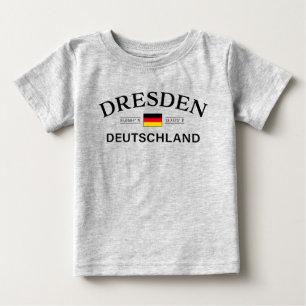 ドレスデン ドイツ 座標 ドイツ語 ベビーTシャツ