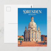 ドレスデン Frauenkirche ドイツ ポストカード (正面/裏面)