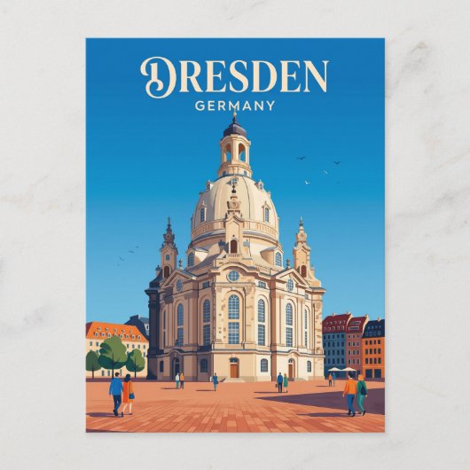 ドレスデン Frauenkirche ドイツ ポストカード (正面)