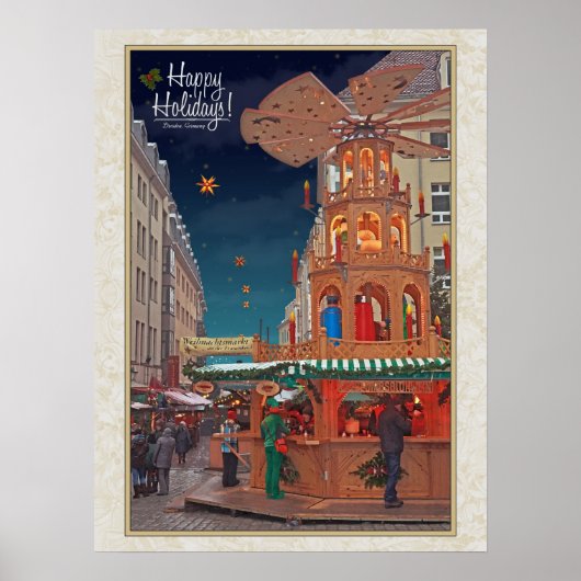 ドレスデン – Weihnachtspyramide - HH W ポスター (正面)
