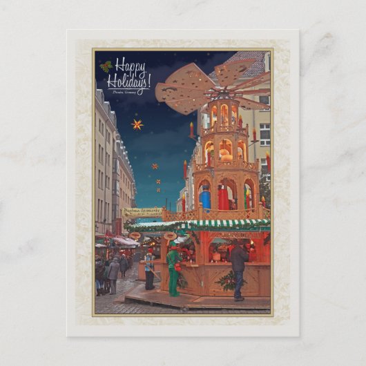 ドレスデン – Weihnachtspyramide - HH W ポストカード (正面)