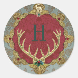 ドレスデンLordly丸いモノグラムシール ラウンドシール