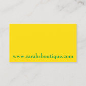 ドレスハンガーワードローブアパレルショッピングブティック 名刺 (裏面)