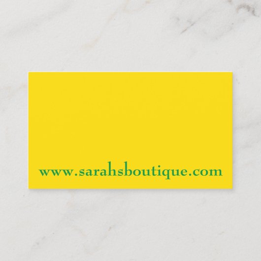 ドレスハンガーワードローブアパレルショッピングブティック 名刺 (裏面)