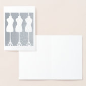 ドレスフォームマネキンファッションシーストレス裁縫 箔カード (ディスプレー)