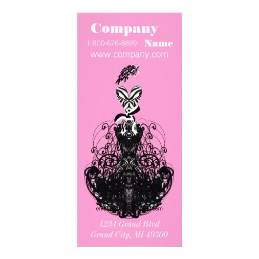 ドレスブティックラックカード ラックカード (正面)