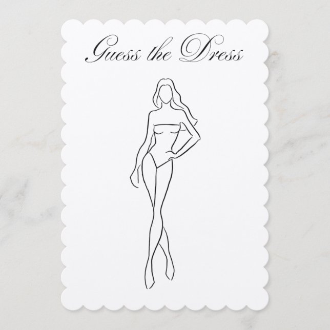 ドレスブライダルシャワーゲーム (正面)