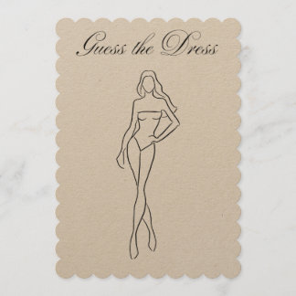 ドレスブライダルシャワーゲーム