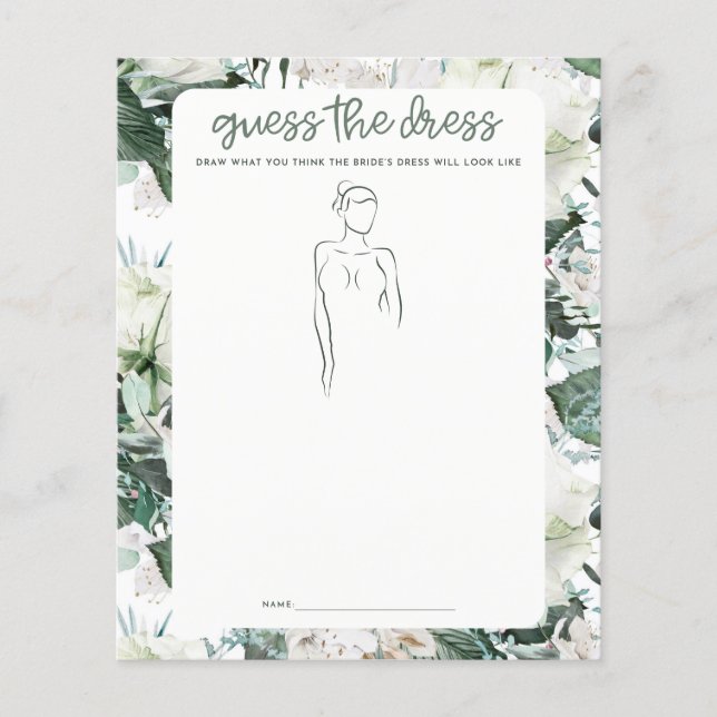 ドレスブライダルシャワーゲーム (正面)