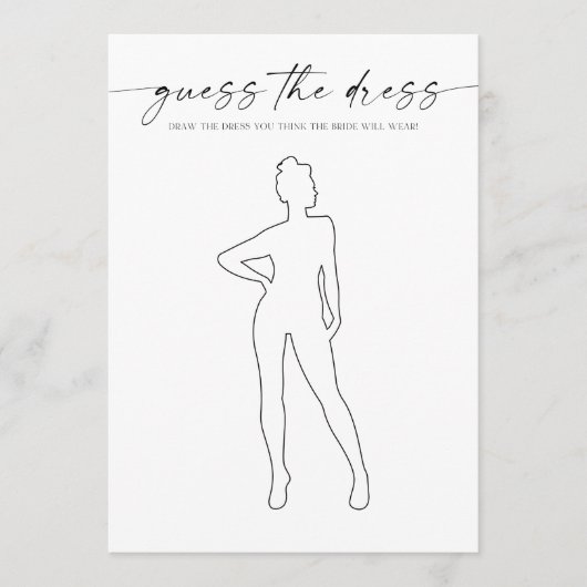 ドレスブライダルシャワーゲーム プログラム (正面)