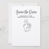 ドレスブライダルシャワー 招待状 (正面)