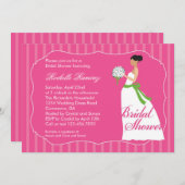 ドレスブライ結婚ダルシャワーの招待 招待状 (正面/裏面)
