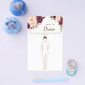 ドレスマルサラブライダルシャワーゲームカードを推測 チラシ (シングル)