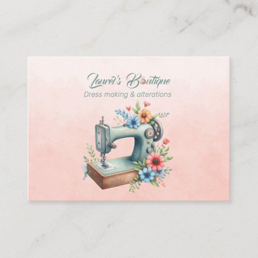 ドレスメイキングとリターズブティック 名刺 (正面)