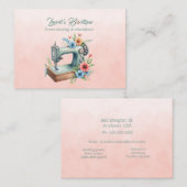 ドレスメイキングとリターズブティック 名刺 (正面/裏面)