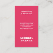 ドレスメーカーのシーメストレステーラーウェアMannequin Bu 名刺 (裏面)