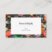 ドレスメーカーの裁縫の仕入れ直し 名刺 (正面)