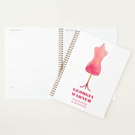 ドレスメーカーシームストレス仕立て衣料マネキンPL プランナー手帳 (ディスプレー)