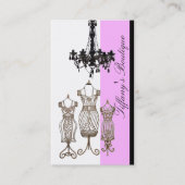 ドレスメーカーマネキン裁縫ファッションデザイナー 名刺 (正面)