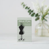 ドレスメーカーマネキン裁縫ファッションデザイナー 名刺 (スタンド正面)