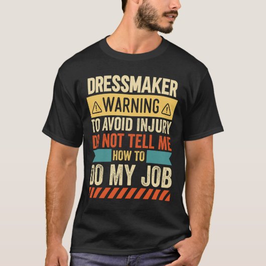 ドレスメーカー警告 Tシャツ (正面)