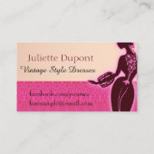 ドレスメーカー、テーラー 名刺 (裏面)