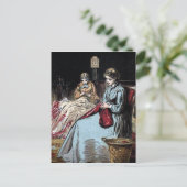 「ドレスメーカー」ヴィンテージイラストレーション ポストカード (スタンド正面)