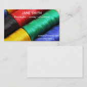 ドレスメーカー、裁縫、テーラープロフェッショナル 名刺 (正面/裏面)