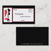 ドレスメーカー#2/Fashionのデザインの名刺 名刺 (正面/裏面)