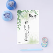 ドレスユーカリブライダルシャワーゲームカード チラシ (シングル)