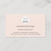 ドレスロゴファッションブティックオンラインショップグレーシルバー 名刺 (裏面)