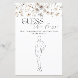 ドレスワイルドフラワーのブライダルシャワーゲーム