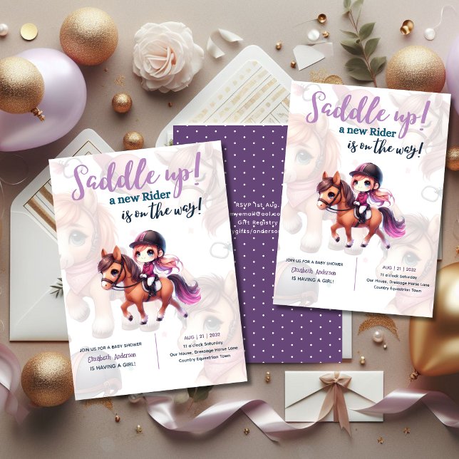 ドレスージライダーベビーガールシャワー馬乗り場途中 (クリエイターアップロード済み)