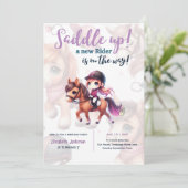 ドレスージライダーホースガールバースデーパーティー 招待状 (スタンド正面)