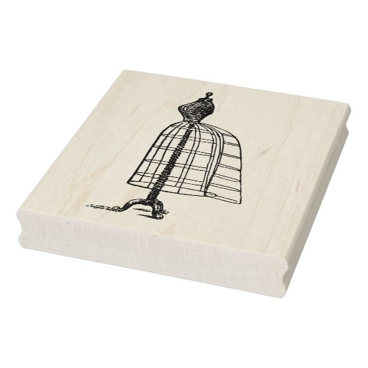 ドレス型枠サイドビューヴィンテージラバーアートスタンプ ラバースタンプ (スタンプ)